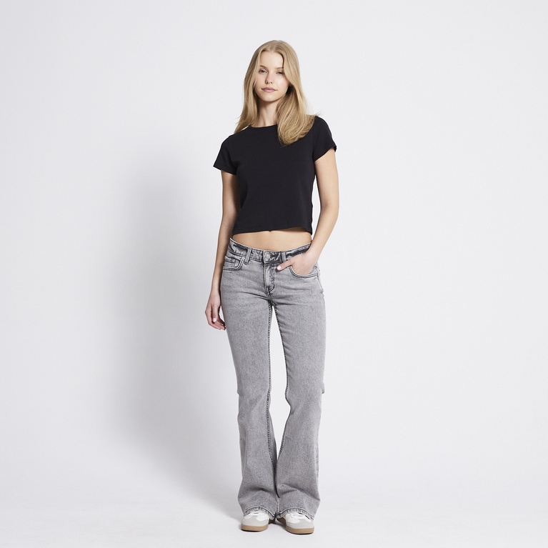 Low waist bootcut jeans "Low Boot" Grey 2
